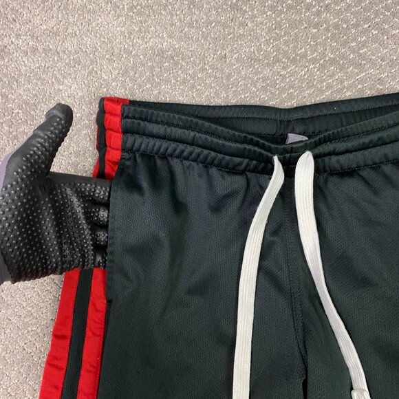 Vintage Y2K Nike Track Pants Mens Medium Black Red Sweatpants Gym Running Tricot - Picture 5 of 14